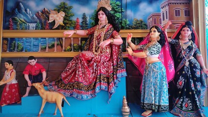 Naklejka premium dussehra festival ,Indian navratri festival