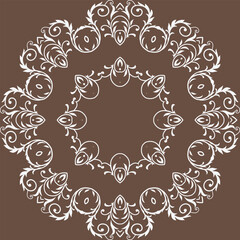 Damask Fabric Patterns Shawl Islamic Geometric Patternsfolk Embroidery, Aztec Ornament Print. Design for Carpet, Wallpaper, Clothing, Wrapping, Fabric