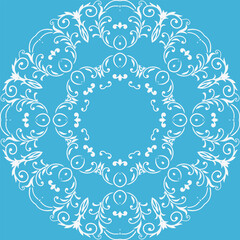 Damask Silk Boho Korean Traditional Pattern Meaningfolk Embroidery, Aztec Ornament Print. Design for Carpet, Wallpaper, Clothing, Wrapping, Fabric
