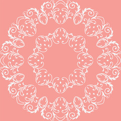 Damask Flower Handicraft Ndebele Traditional Pattern Folk Embroidery, Aztec Ornament Print. Design for Carpet, Wallpaper, Clothing, Wrapping, Fabric