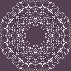 Damask Pattern Design Boho Ethnic Filipino Pattern Folk Embroidery, Aztec Ornament Print. Design for Carpet, Wallpaper, Clothing, Wrapping, Fabric