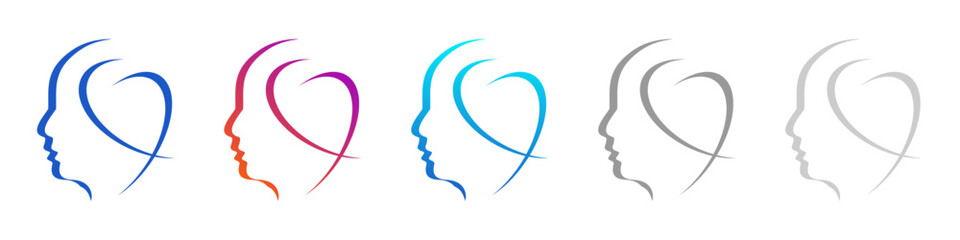  human head logo,health logo,beauty,line,abstract,editable human head icon,medical,therapy,illustration
