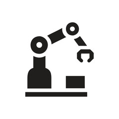 Factory Automation Icon on white background
