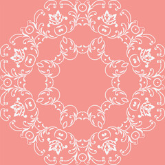 Modern Damask Patterns Retro Traditional Dishcloth Knitting Patternfolk Embroidery, Aztec Ornament Print. Design for Carpet, Wallpaper, Clothing, Wrapping, Fabric