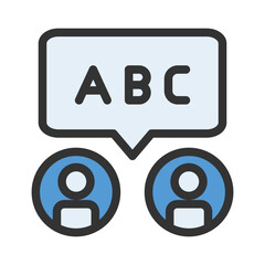 student online discuss filled style