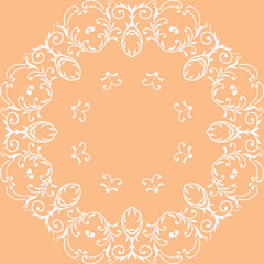 Damask Fabric Patterns Native Abstract Geometric Pattern With Stripes Lines Folk Embroidery, Aztec Ornament Print. Design for Carpet, Wallpaper, Clothing, Wrapping, Fabric