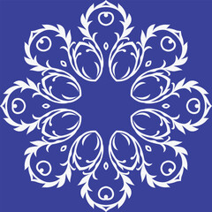 Damask Styles Aztec Geometric Pattern Drawing Folk Embroidery, Aztec Ornament Print. Design for Carpet, Wallpaper, Clothing, Wrapping, Fabric