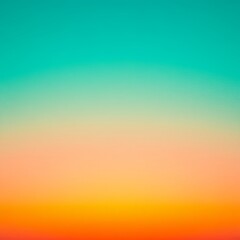 Naklejka premium A gradient of soft colors blending from teal to orange, creating a serene atmosphere.