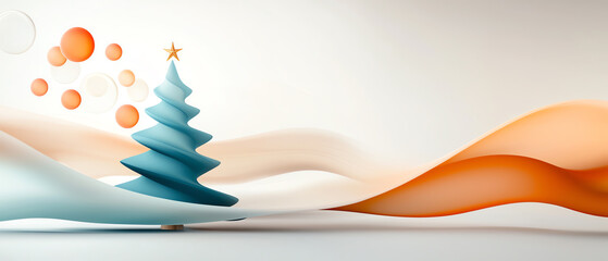 Celebrate the new year with a vibrant abstract tree design a festive card for the season's greetings