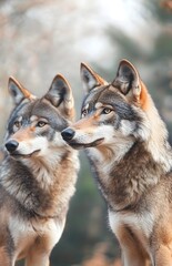 Fototapeta premium wolf in the forest