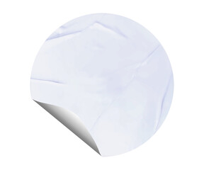Naklejka premium Blank Round Sticker for Mockup Template - 47