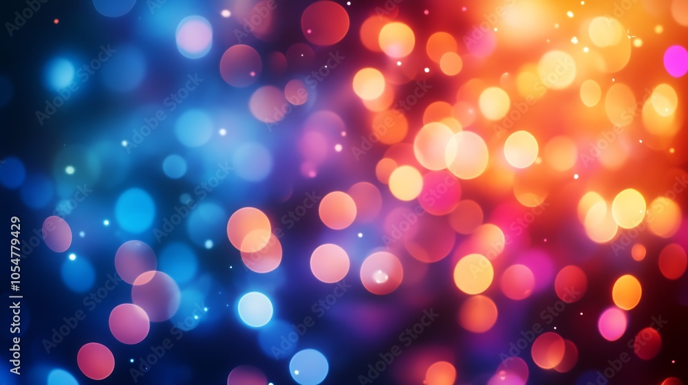 Leinwandbilder glittering colorful bokeh with sparkling light for enchanting festive backgrounds : generative ai