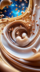 Chocolate Milky Way Swirl