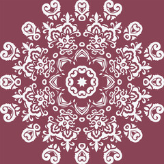 Damask Styles Indonesia Ndebele Traditional Pattern Folk Embroidery, Aztec Ornament Print. Design for Carpet, Wallpaper, Clothing, Wrapping, Fabric