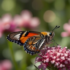 Fototapeta premium Celestial Butterfly Dreams, A Night Sky Journey.