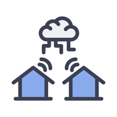 smart connection server filled style