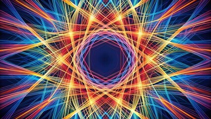 Abstract lines intersecting and creating a visually striking pattern, geometric, minimalistic, artistic, design, background