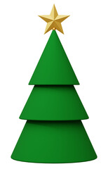 Obraz premium 3D素材_クリスマスツリー