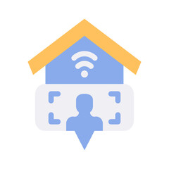 smarthome people scan flat style