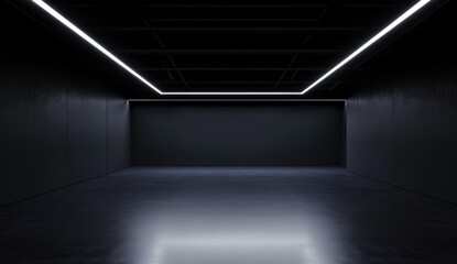 Dark Room with Lights.