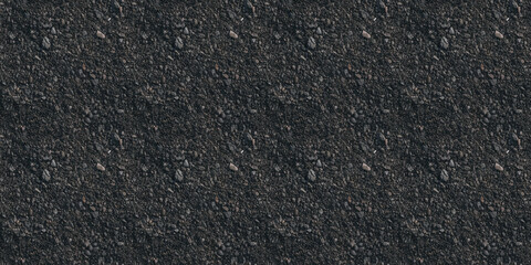 Fototapeta premium Seamless Pattern Texture Background: A close-up, top-down view of a coarse asphalt texture mixed with gravel, filling the entire frame