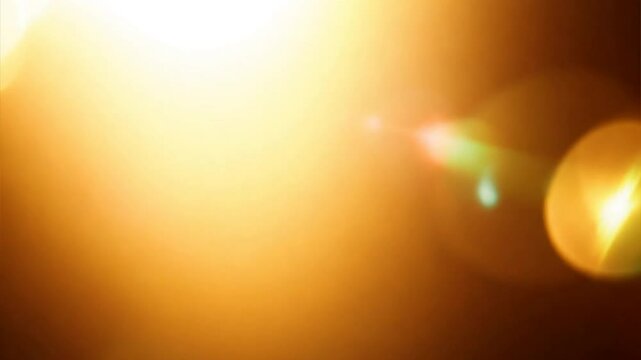 Golden Hour Lens Flare: Abstract Background 