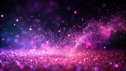 Fototapeta premium Dark pink purple glow dust particles creating a mesmerizing light effect , glowing, abstract, magical