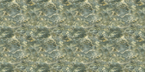 Obraz premium Seamless Pattern Texture Background: A close-up, top-down view of a water surface texture with caustics, filling the entire frame