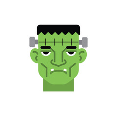 Halloween Frankenstein monster icon. Vector illustration.