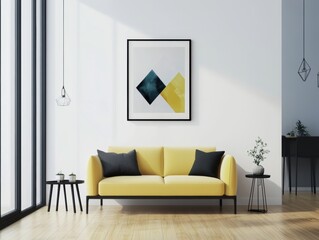 Modern Living Room Interior.