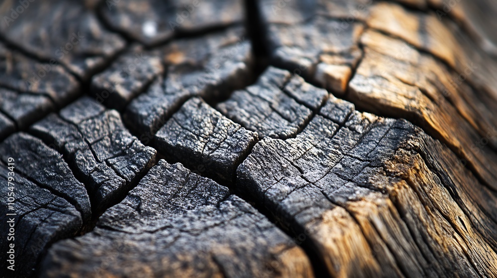 Poster detailed cracked tree trunk texture for rustic earthy backgrounds and naturethemed projects : genera