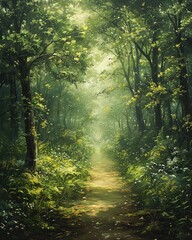 Fototapeta premium Enchanted Forest, Style