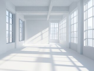Fototapeta premium Empty White Room.