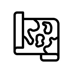 map paper outline style