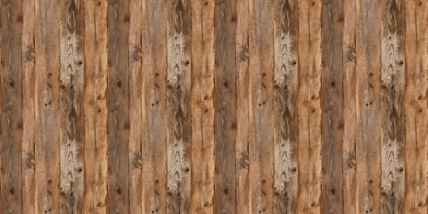 Fototapeta premium Seamless Pattern Texture Background: A close-up, top-down view of reclaimed wood flooring, filling the entire frame