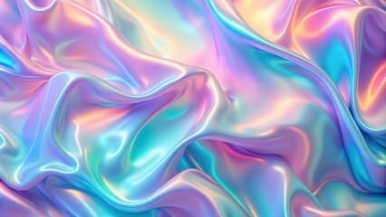 Seamless Y2K Retro Futurism pastel holographic gradient blur background texture, iridescent, playful, ombre, modern