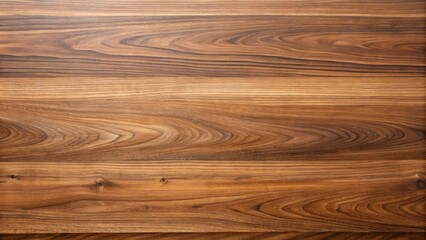 Obraz premium Clean walnut wood table top view, walnut, wood, table, top view, clean, surface, furniture, interior, natural, smooth