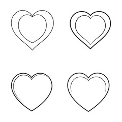 Love shape vector