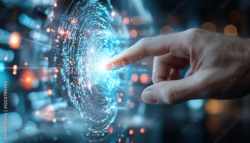 Poster exploring the future how technology and data visualization drive growth projections in modern busine