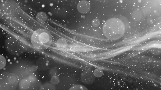 curves line silver glitter confetti garlands dots seamless looping overlay 4k virtual video animation background