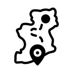 map location glyph style