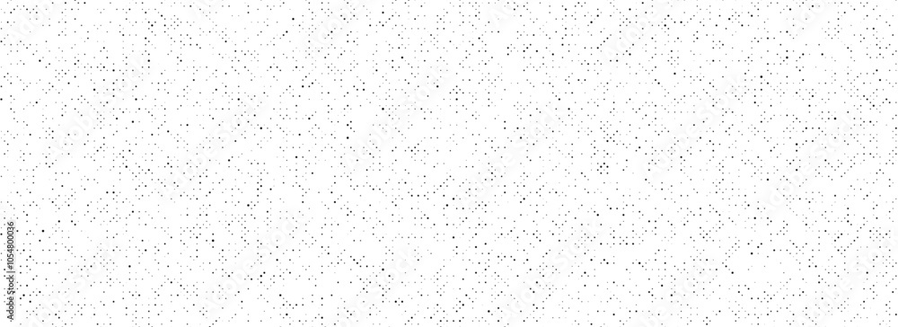 Poster Dotted noise grid texture. Comic pixel grain pattern. Black polka dot particles wallpaper. Irregular grain overlay backdrop. Grunge net speckles effect. Vector stippled halftone texture background