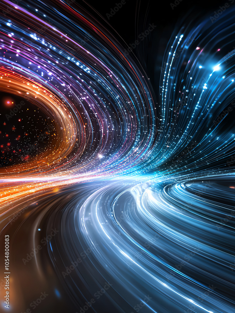 Aufkleber exploring the future a strategic roadmap presentation with holographic financial insights and dynami