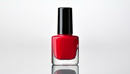 Red nail polish bottle