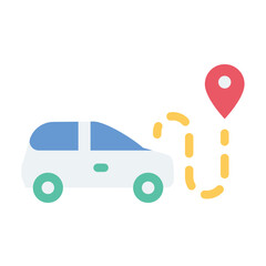 car location flat style