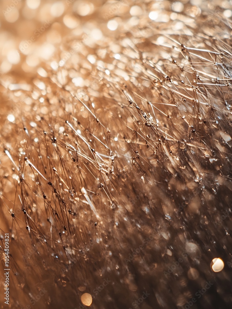 Poster Abstract CloseUp of Shimmering Golden Surface with Unique Textures : Generative AI