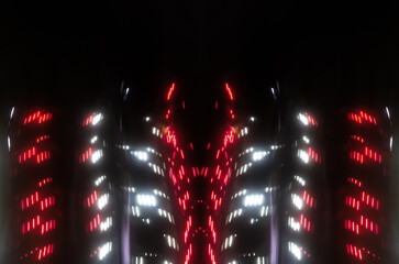 Abstract light art background with dynamic movement is the result of light painting photography...