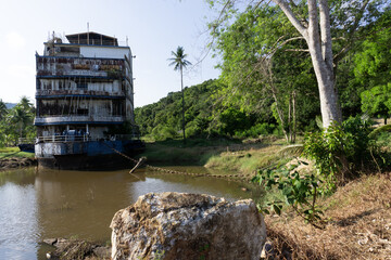 Decommissioned hotel now derelict and called ghost ship my locals