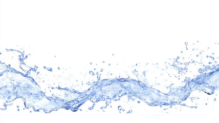Fresh and vibrant water splash creating dynamic movement and energy, perfect for conveying purity and fluidity in design