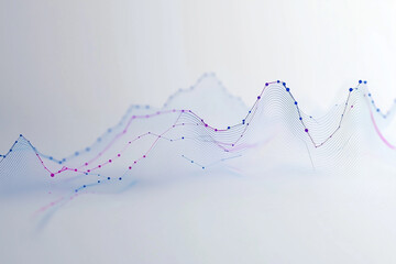 Abstract color lines technology sense mountains